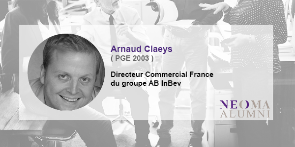 Arnaud Claeys est nommé Directeur Commercial France du groupe AB InBev