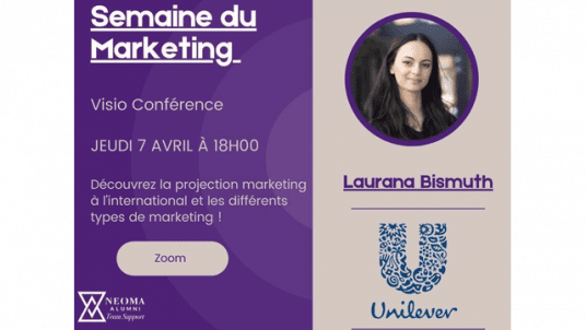 Webconférence NATS - Les métier du marketing Digital avec Laurana Bismuth, digital marketing executive chez Unilever 