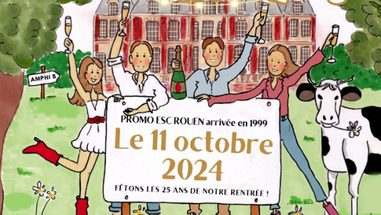 Anniversaire des 25  ans  de  notre entrée  en 1999  à ESC Rouen !