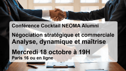 Conférence Cocktail - Négociation stratégique et commerciale : Analyse, dynamique et maîtrise 