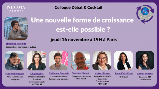 Colloque Débat & Cocktail - Une nouvelle forme de croissance est-elle possible ?