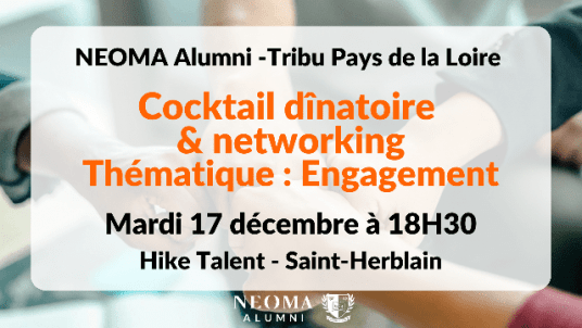 Soirée Cocktail dînatoire à Nantes - Rencontre & networking sur la thématique de l'engagement