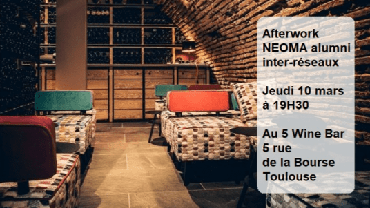 Afterwork inter-réseaux au 5 Wine Bar de Toulouse