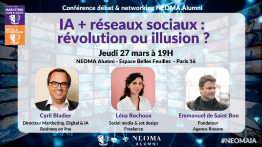 Conférence débat & networking  - IA + réseaux sociaux : révolution ou illusion ?