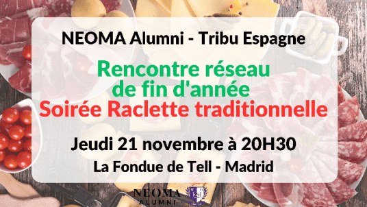 Rencontre réseau de fin d'année - Soirée Raclette traditionnelle à Madrid