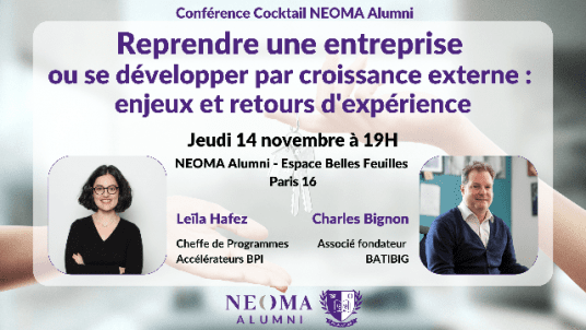 Conférence Cocktail - Reprendre une entreprise ou se développer par croissance externe : enjeux et retours d'expérience