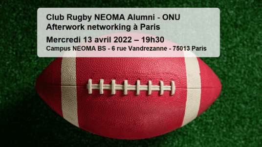 Afterwork Club Rugby - ONU sur le nouveau campus parisien
