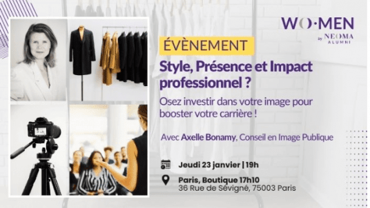 Conférence Cocktail - Style, Présence & Impact Professionnel ?  Osez investir dans votre image pour booster votre carrière !